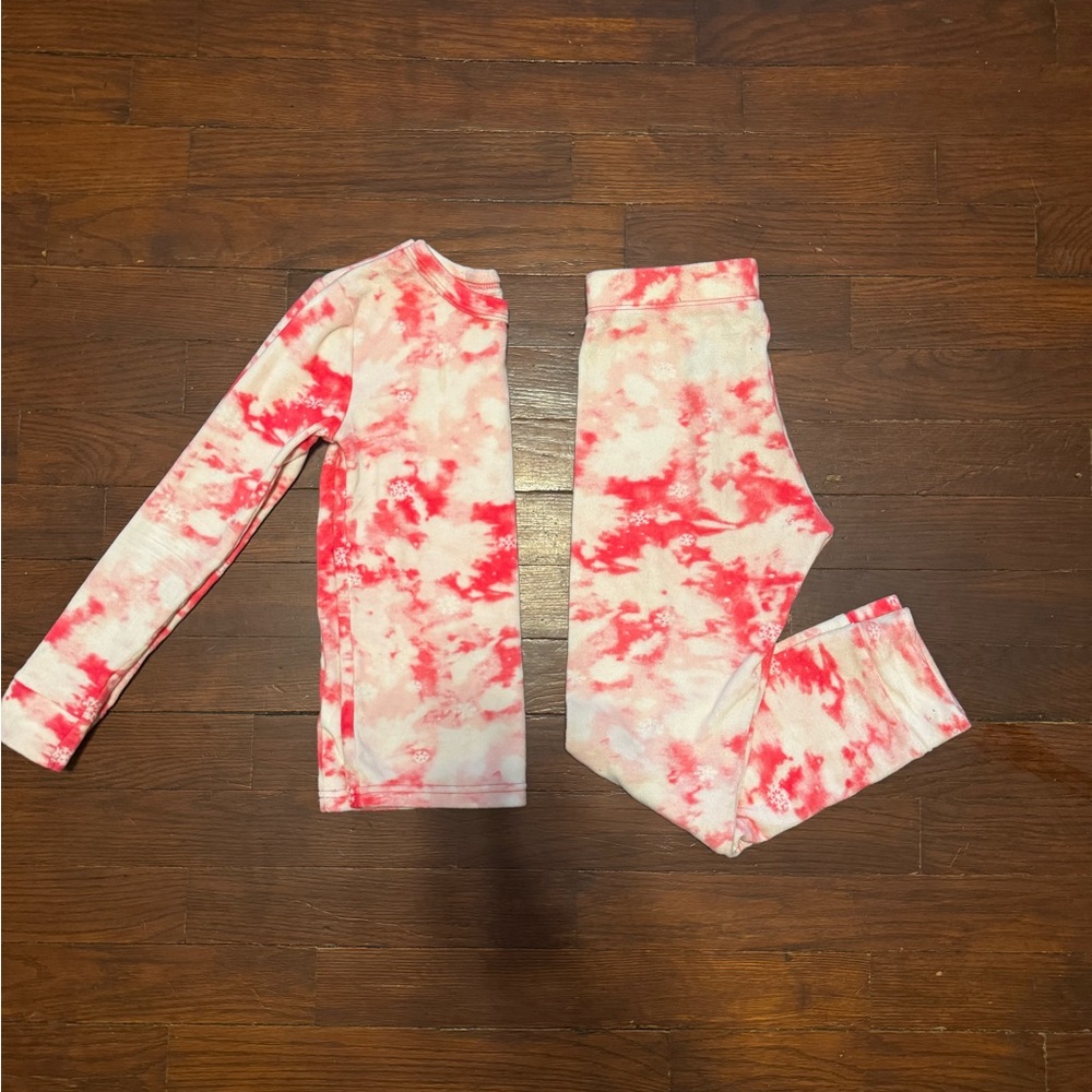 Cat & Jack Pink and White Tie-Dye Leggings